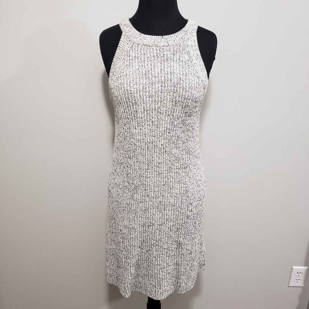 Madewell Gray Valley Pullover Crew Neck Sweater Woven Knit Tank Mini Dre… - Picture 3 of 10